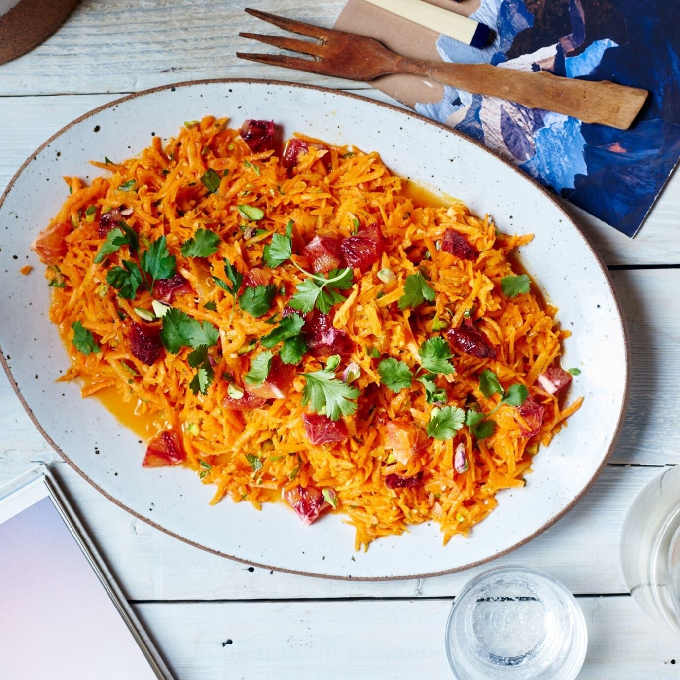 Grated Carrot Salad With Citrus And Pistachios