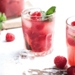 Raspberry, Prosecco and Mint Cocktail