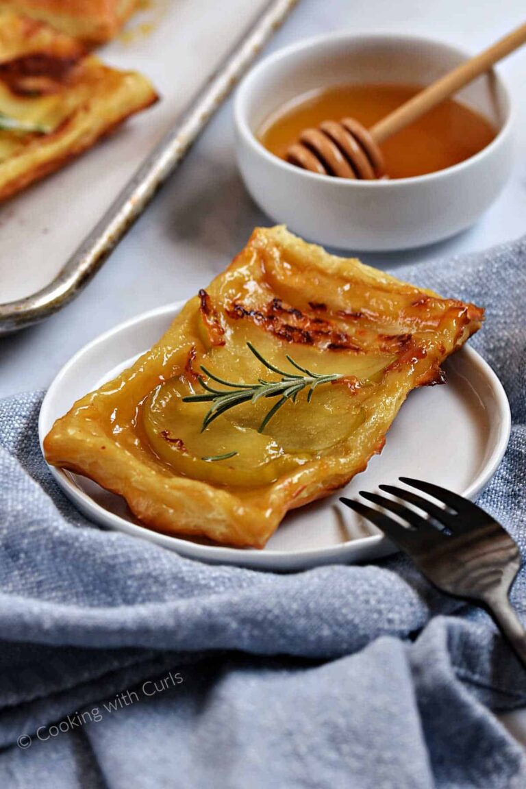 Upside Down Apple Tarts With Puff Pastry