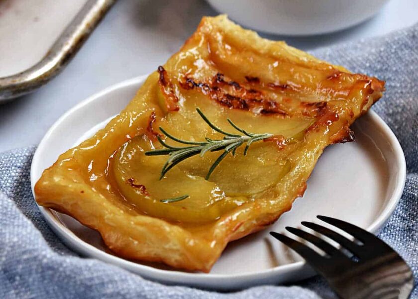 Upside Down Apple Tarts With Puff Pastry