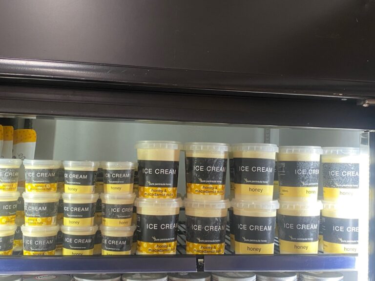 Pure Peninsula Honey Ice Cream Stock Victoria Fruit Palace