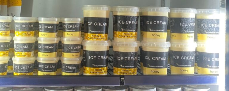 Pure Peninsula Honey Ice Cream Stock Victoria Fruit Palace1