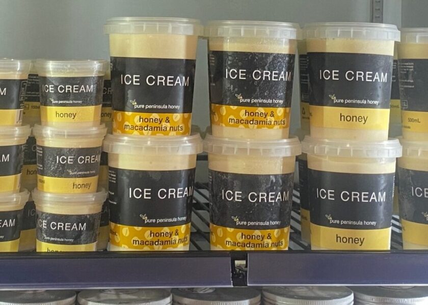 Pure Peninsula Honey Ice Cream Stock Victoria Fruit Palace1