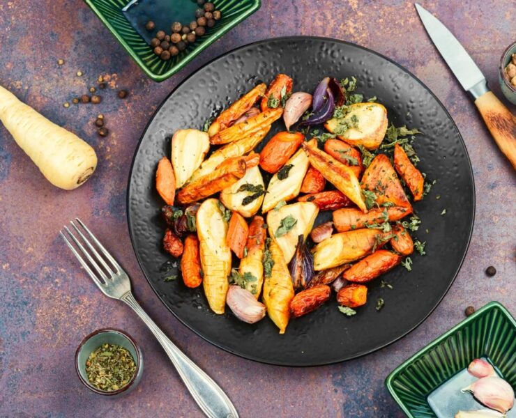 Roasted root vegetables