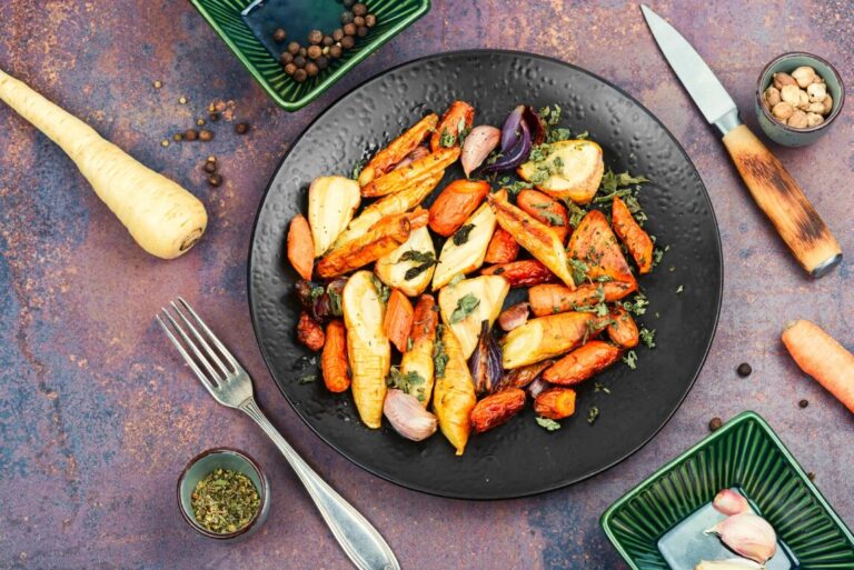 Roasted root vegetables