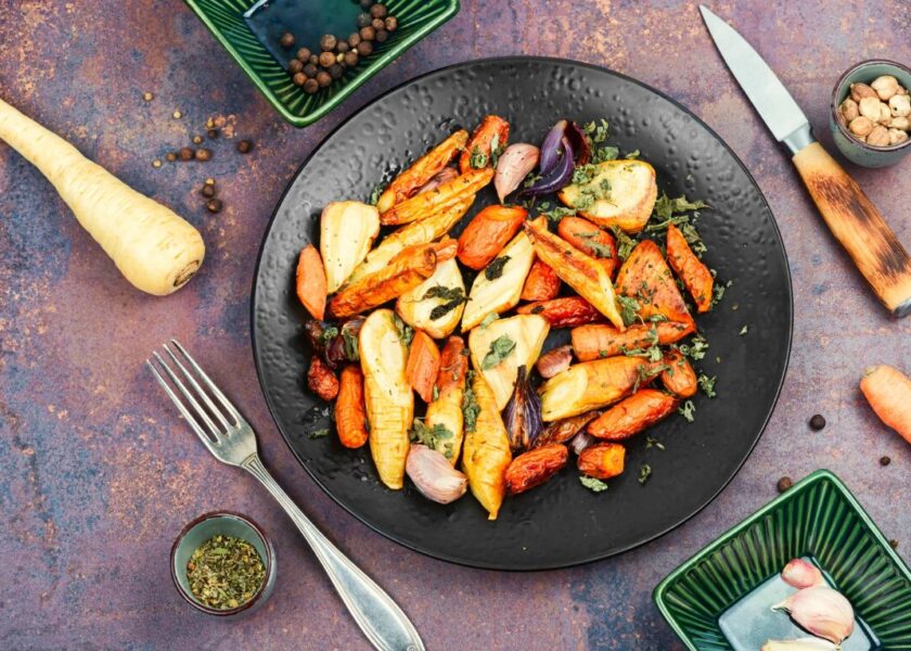 Roasted root vegetables