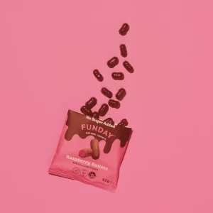 Funday Milk Chocolate Raspberry Bullets