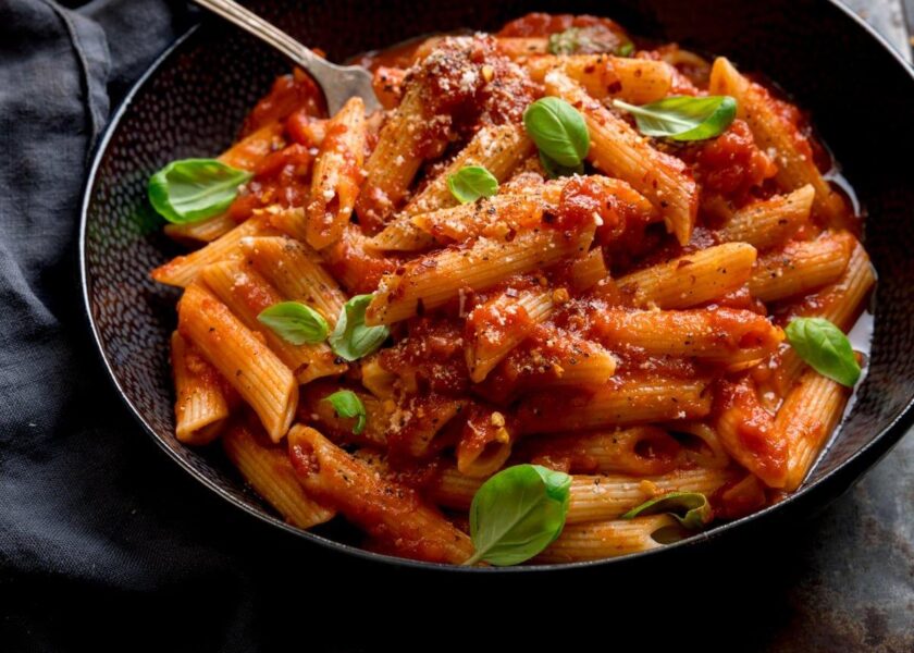 Spicy Arabbiatte Pasta penne